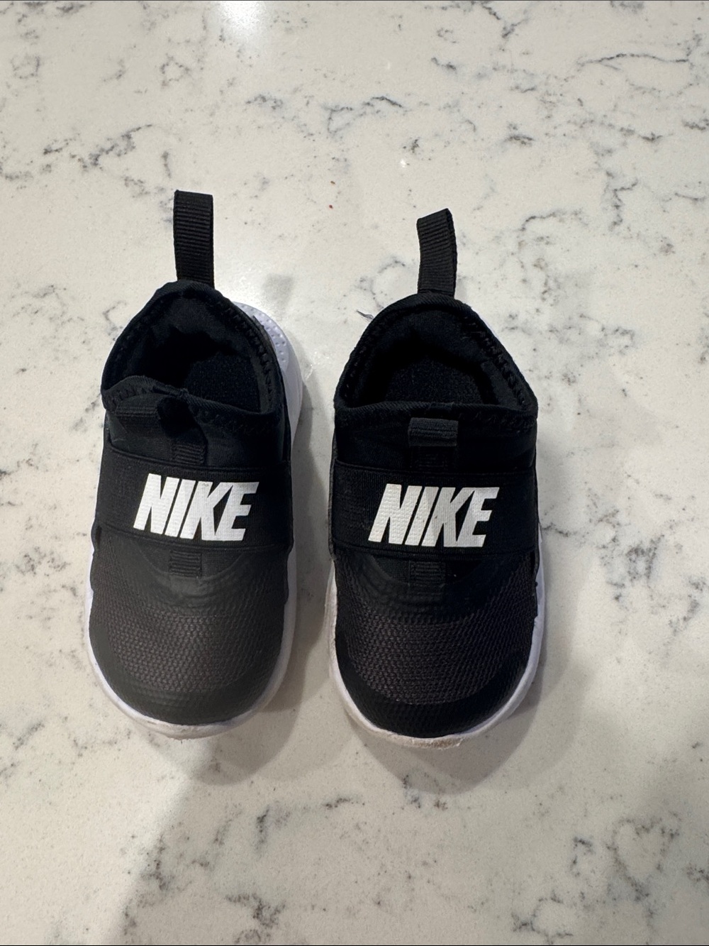 Nike Kids Black and White Slip-On Sneakers